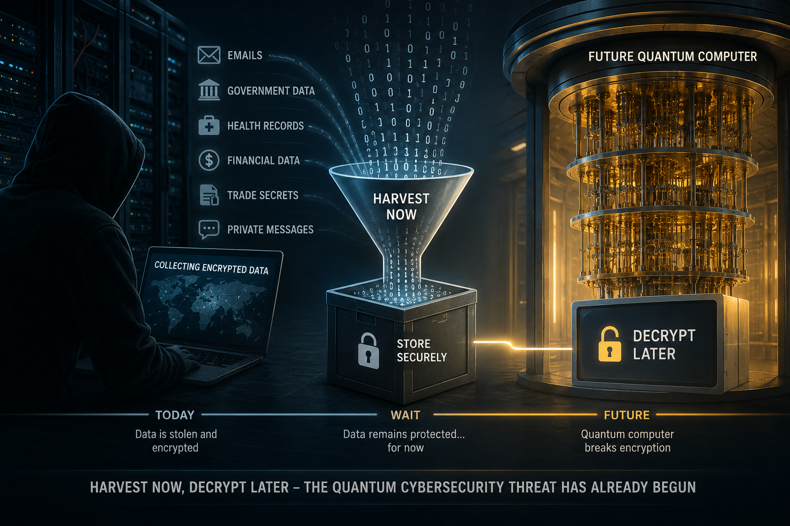 Harvest Now, Decrypt Later: Why the Quantum Cybersecurity Threat Has Already Begun